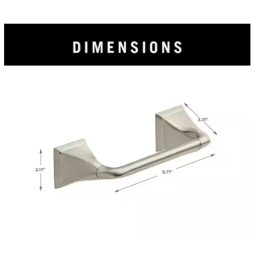 Delta Everly Wall Mount Pivot Arm Toilet Paper Holder Brushed‎ Nickel NEW